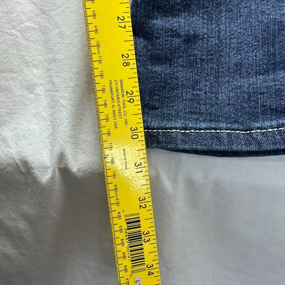 True Religion Jeans Womens Straight Leg Size 29 Stone Wash Embroidered Pockets - Picture 7 of 8